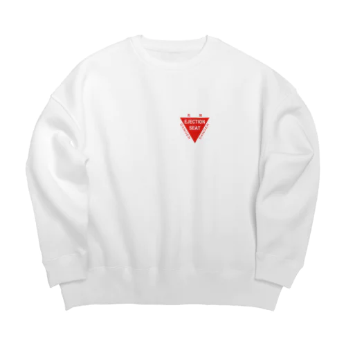 射出座席マーク（ワンポイント） Big Crew Neck Sweatshirt