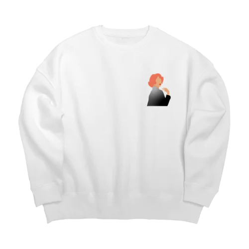 振り返り美人 Big Crew Neck Sweatshirt