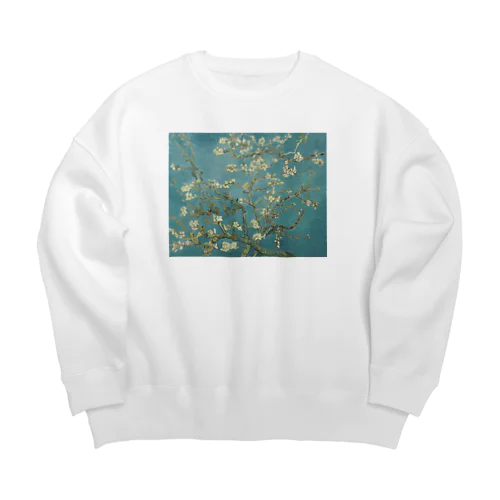 ゴッホ / 花咲くアーモンドの木の枝(1890) Big Crew Neck Sweatshirt