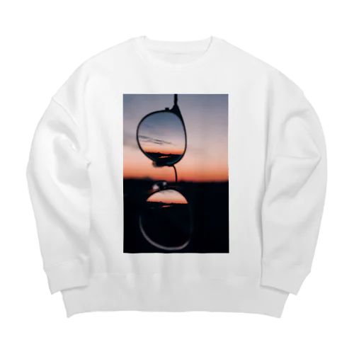 夕方の空 Big Crew Neck Sweatshirt