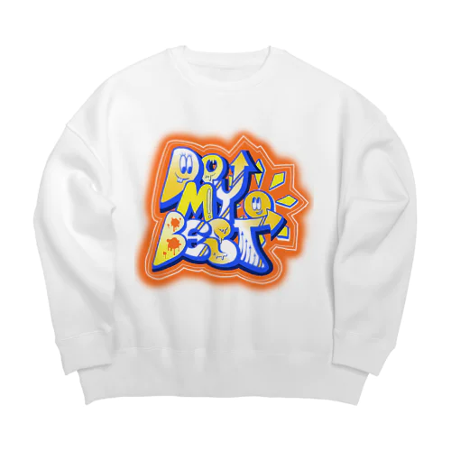 DO MY BEST Big Crew Neck Sweatshirt