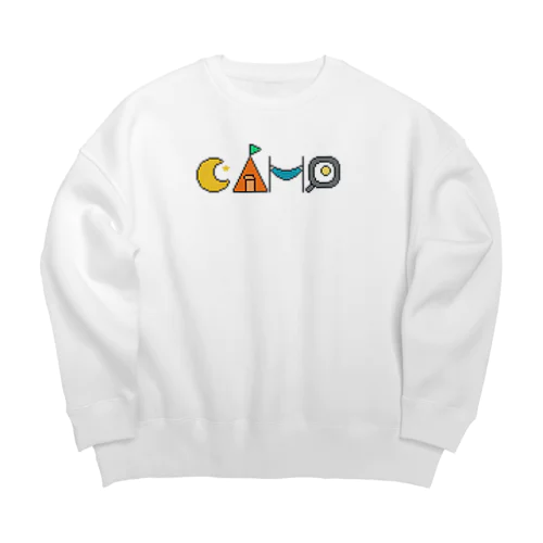 ドット絵ロゴ　CAMP Big Crew Neck Sweatshirt