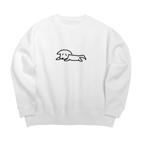 お疲れゆるイッヌ Big Crew Neck Sweatshirt