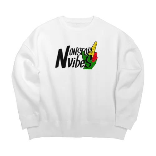 NONSTOP VIBES（Bﾗｽﾀｶﾗｰ） Big Crew Neck Sweatshirt