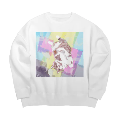 しあわせのスコちゃんｖ Big Crew Neck Sweatshirt