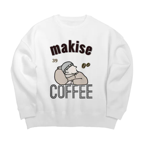 マキセコーヒー(エスプレッソくん) Big Crew Neck Sweatshirt