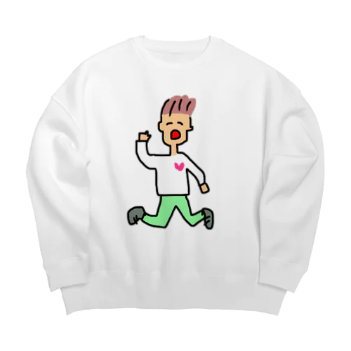 カプ郎くん Big Crew Neck Sweatshirt