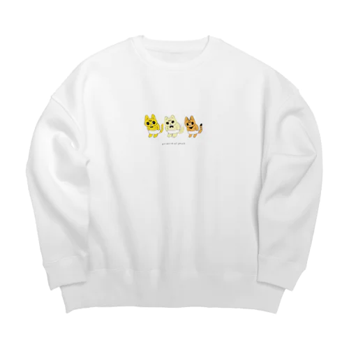 ルーズスキンぱんつ(文字ありフルカラー) Big Crew Neck Sweatshirt