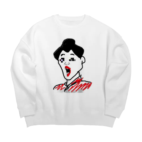 芸妓(○梅)モザイク Big Crew Neck Sweatshirt