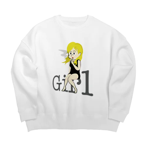 mini-Girl Big Crew Neck Sweatshirt