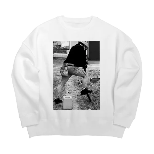 穴を掘る人 Big Crew Neck Sweatshirt