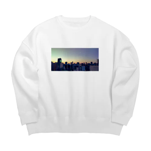 遅めの夕暮れ Big Crew Neck Sweatshirt