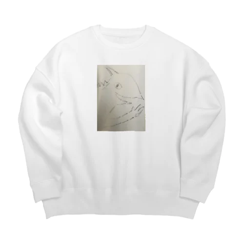 粋なトカゲ Big Crew Neck Sweatshirt