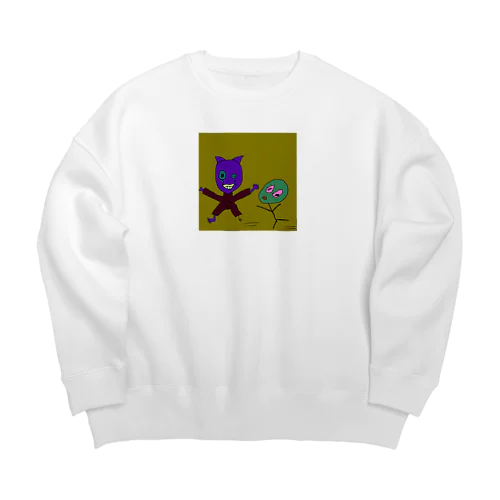 ニゲる…？ Big Crew Neck Sweatshirt