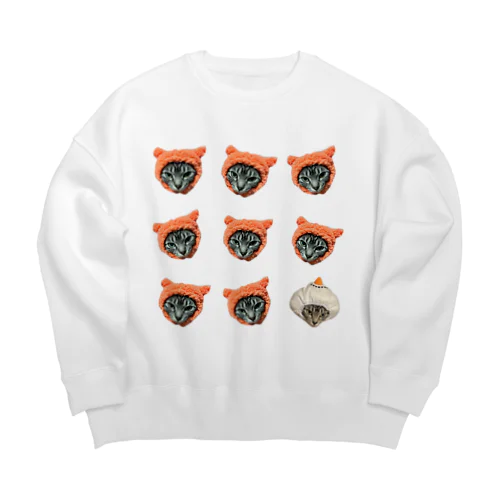 ウチの猫 Big Crew Neck Sweatshirt