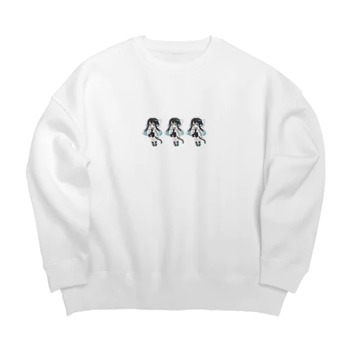 ぶんしんおんなのこ Big Crew Neck Sweatshirt