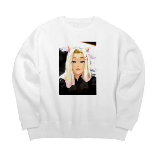 Foxgirl  Big Crew Neck Sweatshirt