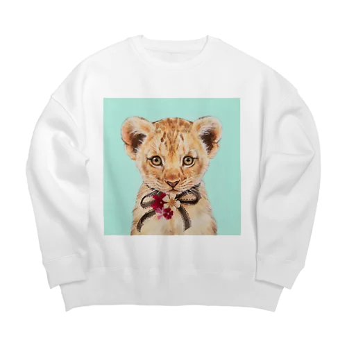 子ライオン Big Crew Neck Sweatshirt