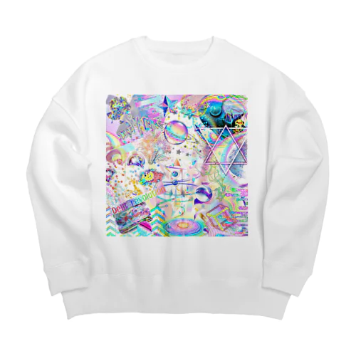 Delit revolution usuiro Big Crew Neck Sweatshirt