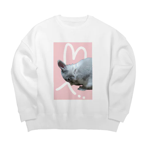 くしくしバニラたん. ハートver Big Crew Neck Sweatshirt