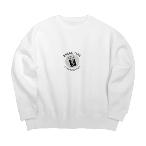 BREAK - 誘惑 - TIME Big Crew Neck Sweatshirt