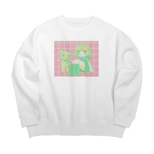 森のおともだち Big Crew Neck Sweatshirt