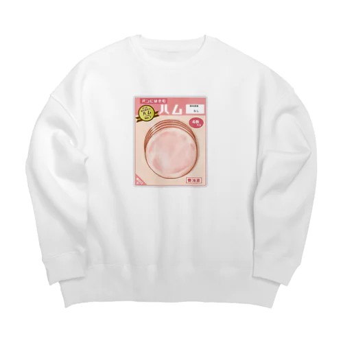 パンにはさむハム Big Crew Neck Sweatshirt