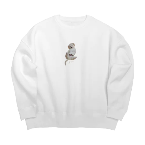 子犬giorno Big Crew Neck Sweatshirt