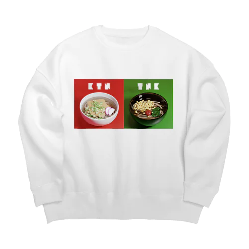 きつね&たぬき Big Crew Neck Sweatshirt