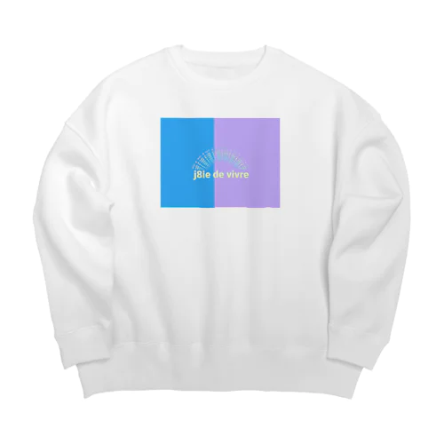 ありがとうの虹　生きる喜び∞人生を楽しく Big Crew Neck Sweatshirt