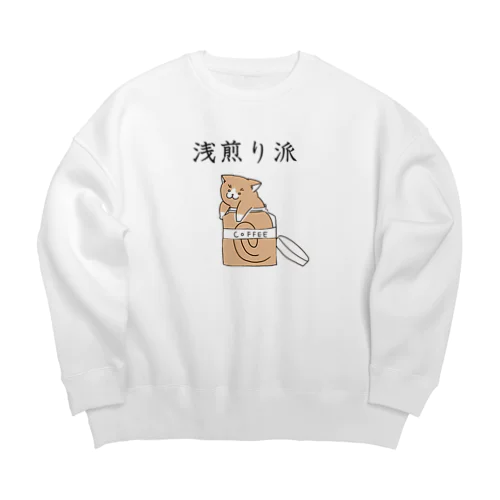 浅煎り派@靴下猫 Big Crew Neck Sweatshirt