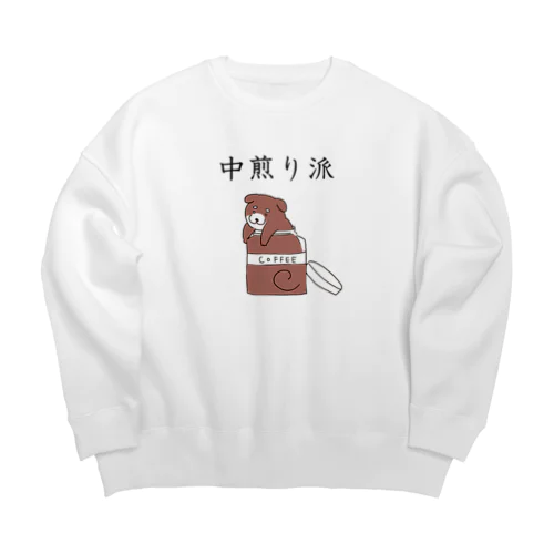 中煎り派@柴犬 Big Crew Neck Sweatshirt