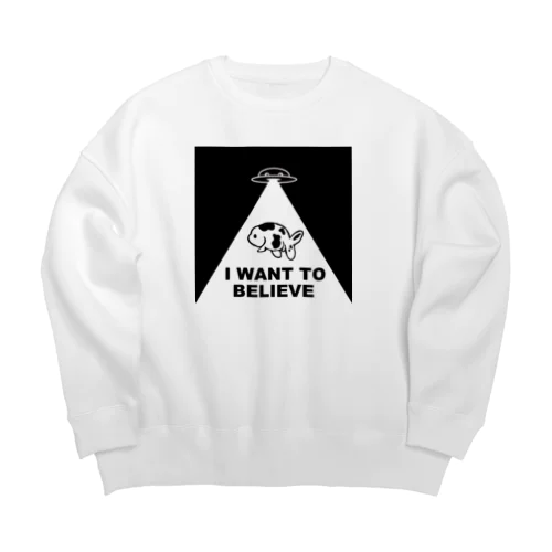 極光金魚展（さらわれるやつ） Big Crew Neck Sweatshirt