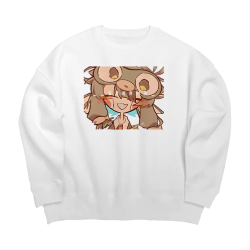 さかなにこ。。。 Big Crew Neck Sweatshirt