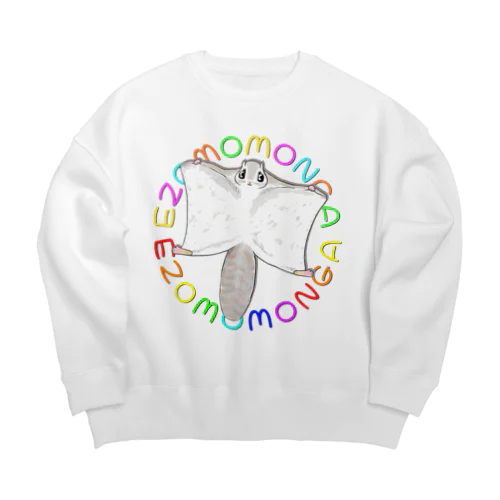 EZOMOMONGA(エゾモモンガさん) Big Crew Neck Sweatshirt