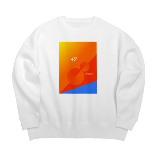 45 angle Big Crew Neck Sweatshirt