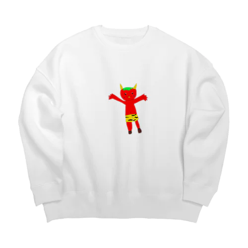 かわいい鬼 Big Crew Neck Sweatshirt