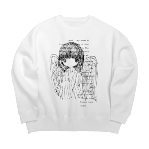 色のない砂漠 Big Crew Neck Sweatshirt