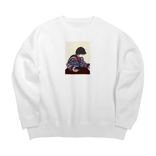 もしかしたらあの俳優さん。 Big Crew Neck Sweatshirt