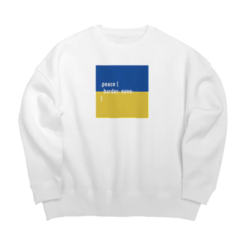 .peace （#ウクライナ へ寄付します） Big Crew Neck Sweatshirt