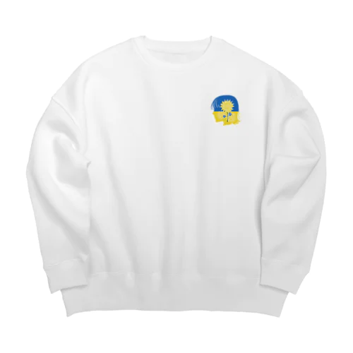 ひまわり Big Crew Neck Sweatshirt