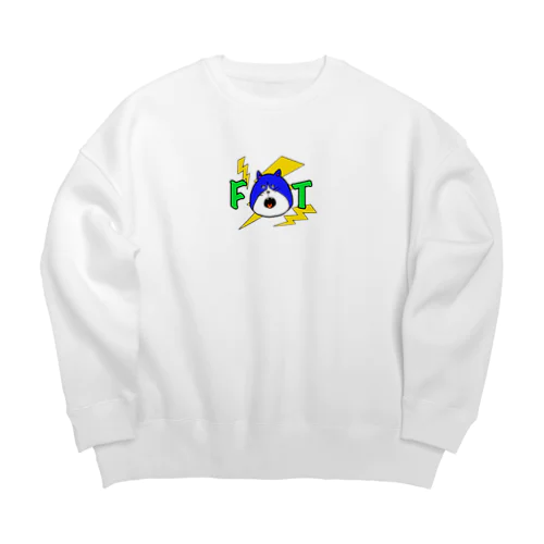 ハチワレネコ Big Crew Neck Sweatshirt