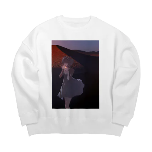 Smoking Girl -HUMI- Big Crew Neck Sweatshirt