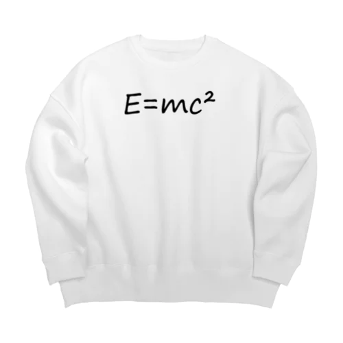 E=mc２ アインシュタイン エネルギー Big Crew Neck Sweatshirt