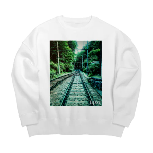 tipsy#004 rail Big Crew Neck Sweatshirt