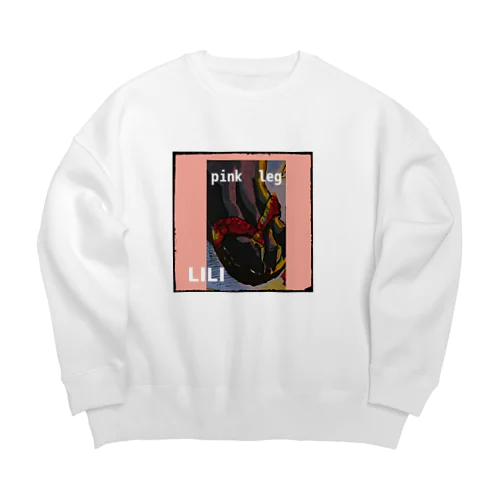 【pink  leg】LILI Big Crew Neck Sweatshirt