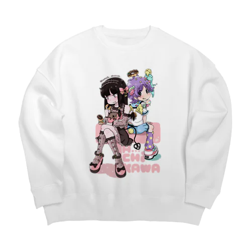 お菓子 Big Crew Neck Sweatshirt