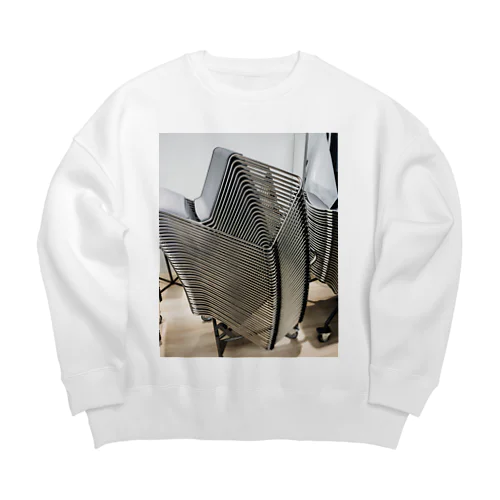 スタッキングチェアのある風景 Big Crew Neck Sweatshirt