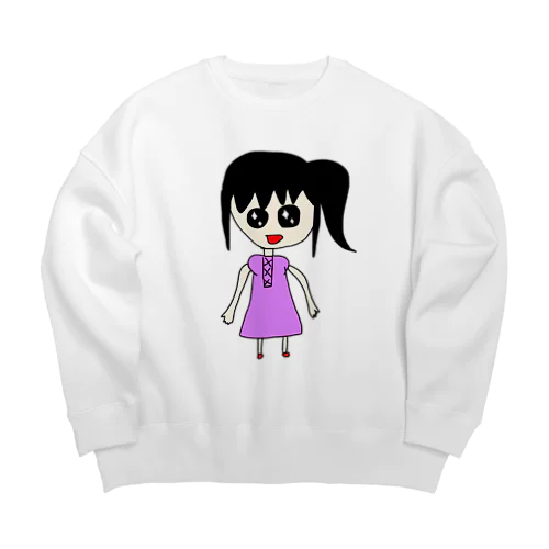 幼稚園児が描いたような絵 Big Crew Neck Sweatshirt