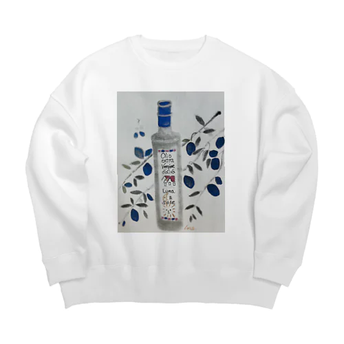 イタリア産オリーブオイル Big Crew Neck Sweatshirt